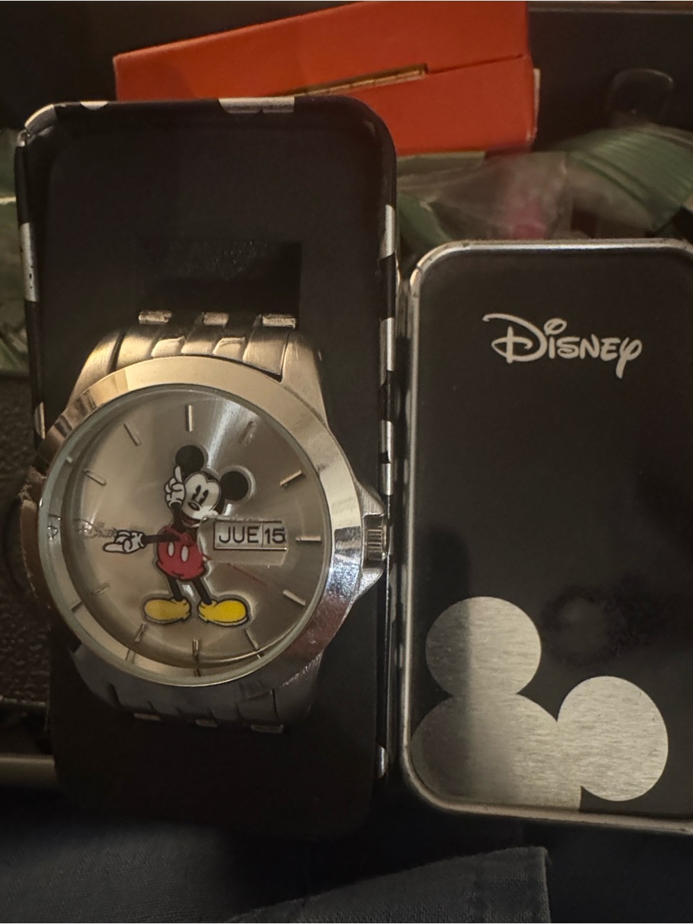 Disney Mickey Mouse Stainless Steel Analog Watch - Silver